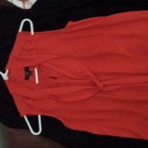 Red j crew blouse